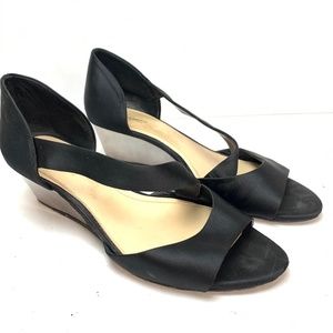 VINCE CAMUTO IMAGINE JEFRE Black Satin Shoes 9.5